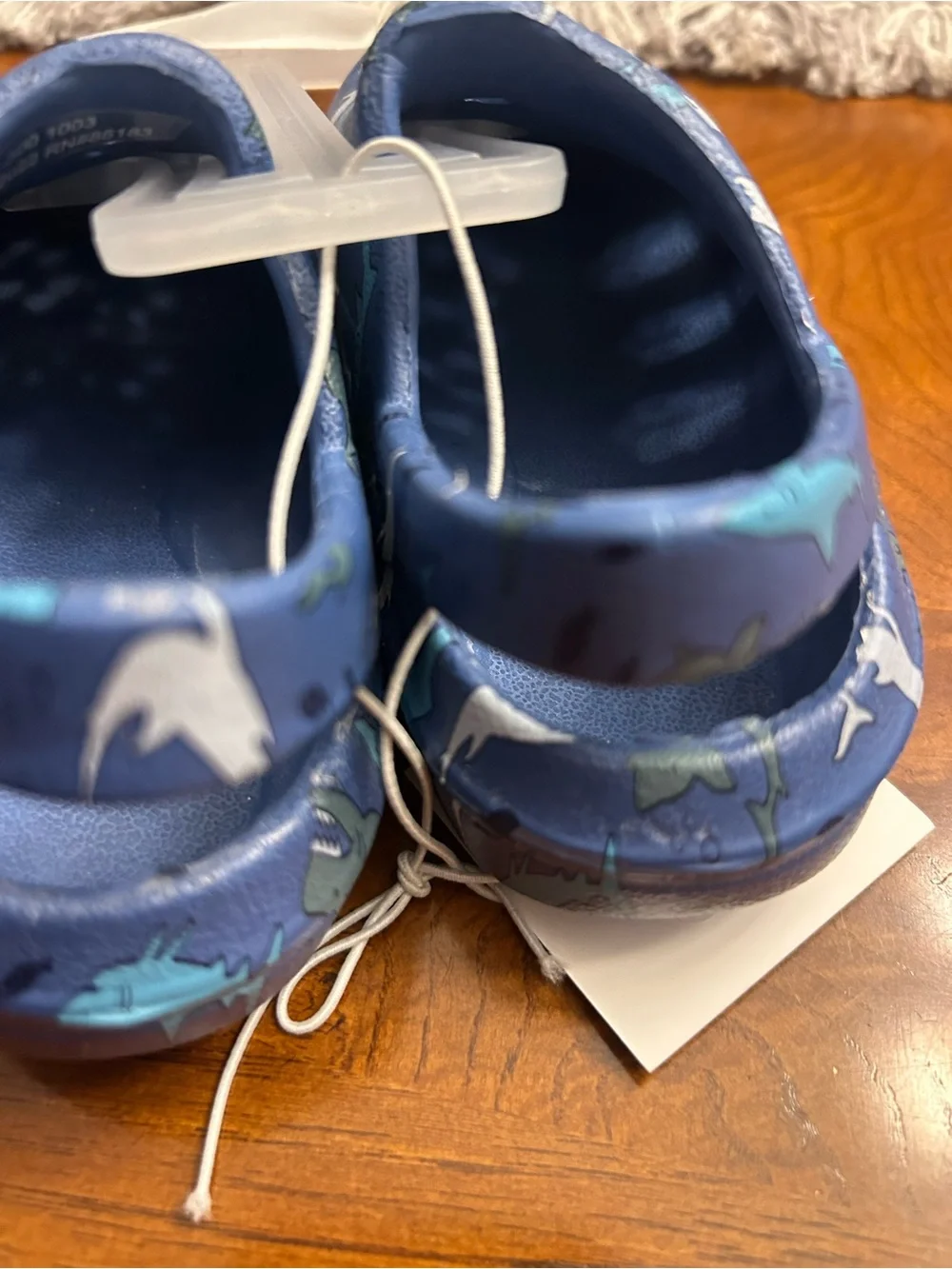 NWT-Capelli of New York Kids Shark Water Shoes - Navy & Teal